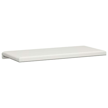 Bench Cushion Faux Leather White Depth 35 cm
