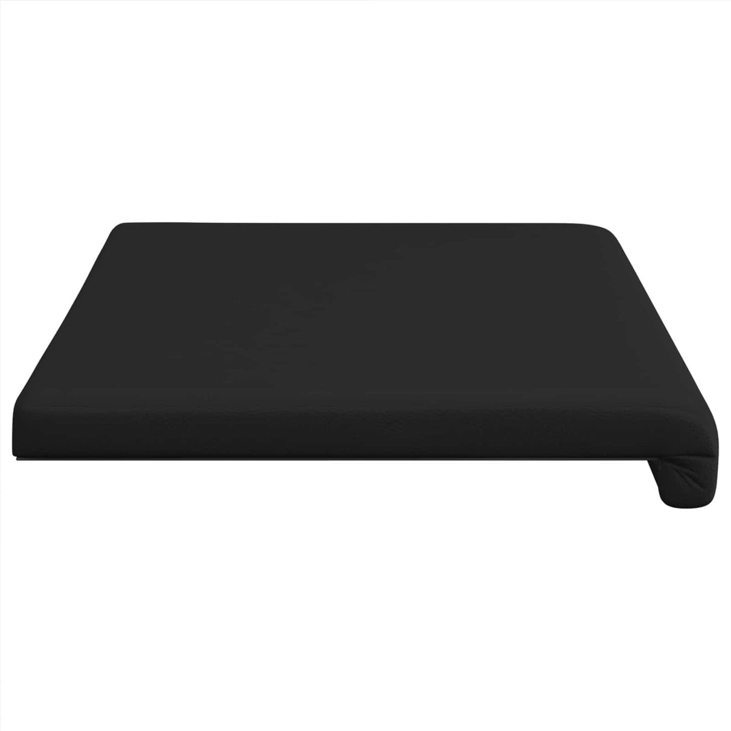 Bench Cushion Faux Leather Black Depth 35 cm