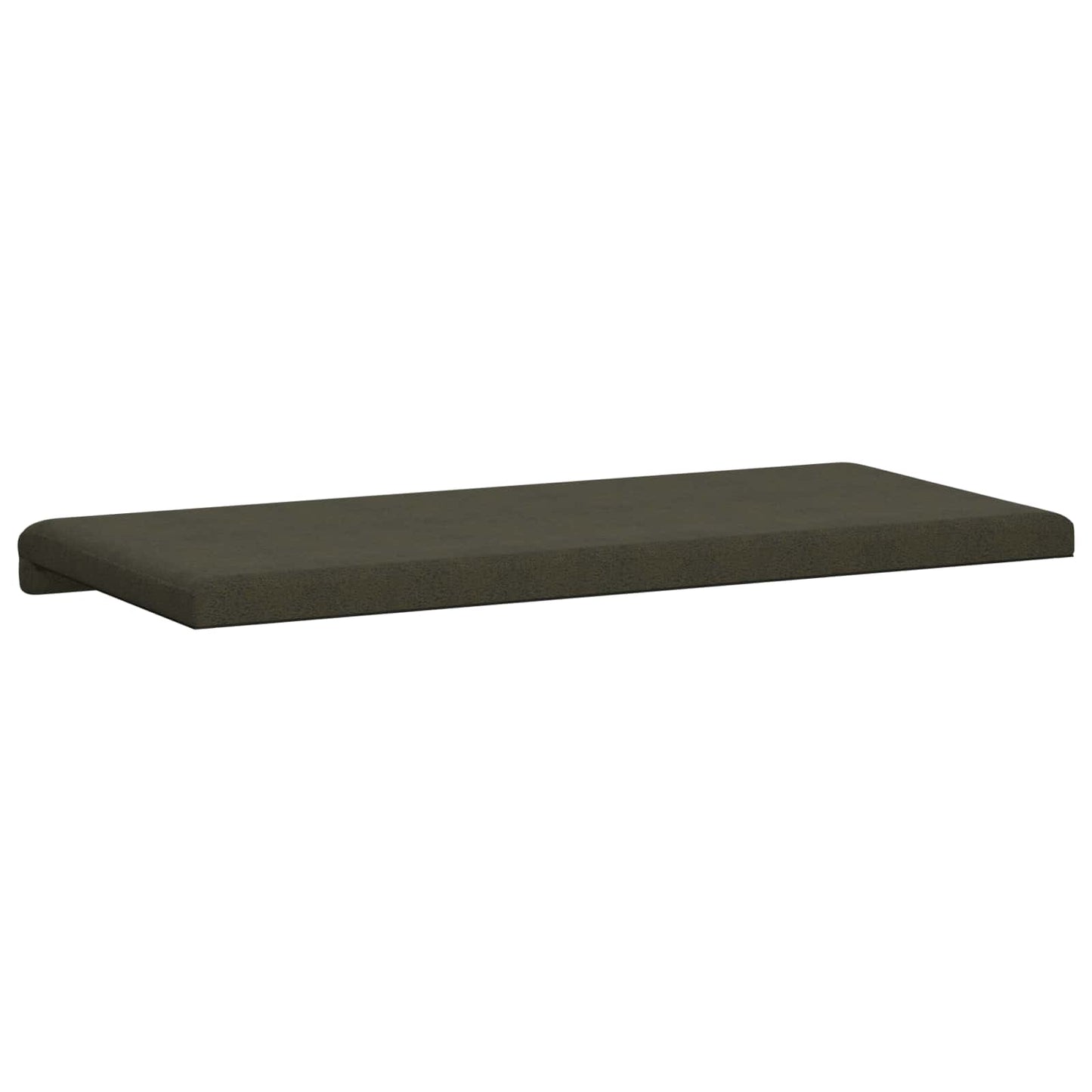 Bench Cushion Faux Suede Fabric Army Green Depth 35 cm