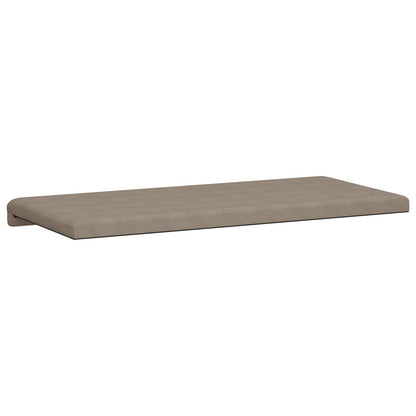 Bench Cushion Microfiber Taupe Depth 35 cm