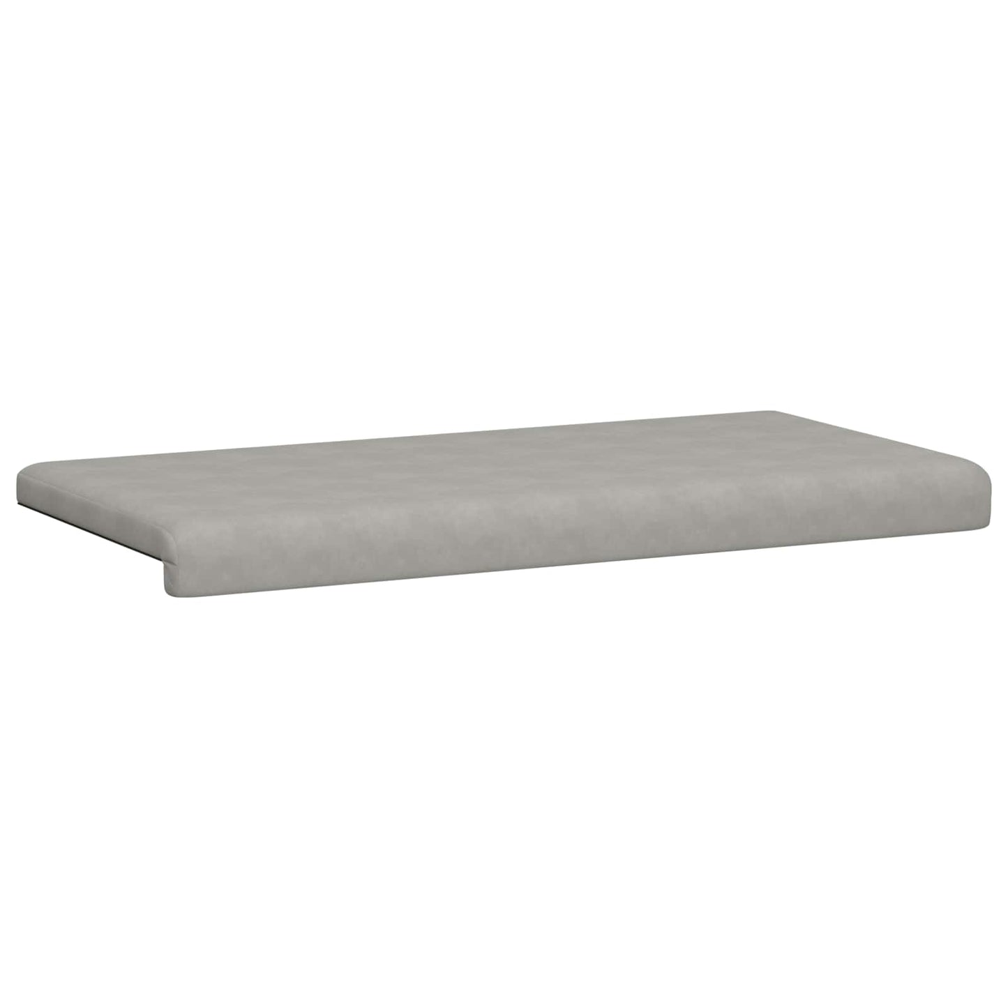 Bench Cushion Microfiber Light Grey Depth 35 cm