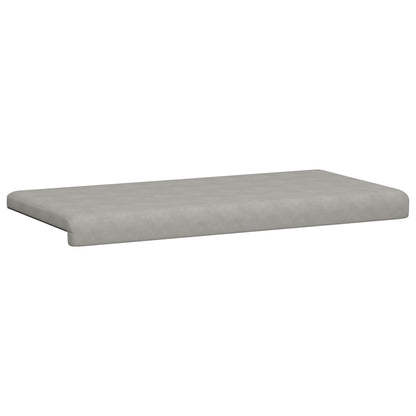 Bench Cushion Microfiber Light Grey Depth 35 cm