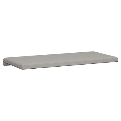 Bench Cushion Microfiber Light Grey Depth 35 cm