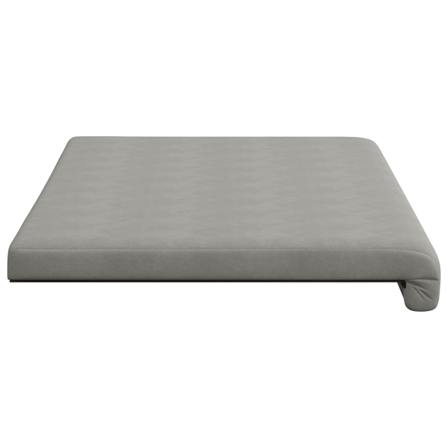 Bench Cushion Microfiber Light Grey Depth 35 cm