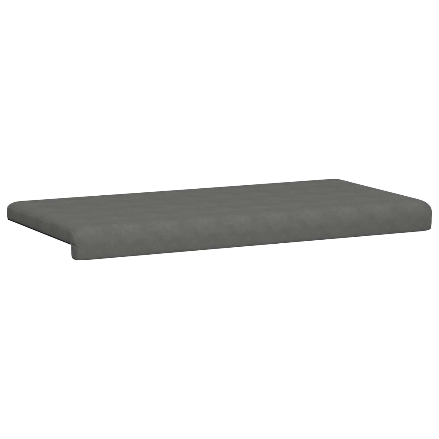 Bench Cushion Microfiber Dark Grey Depth 35 cm