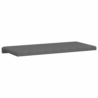 Bench Cushion Microfiber Dark Grey Depth 35 cm