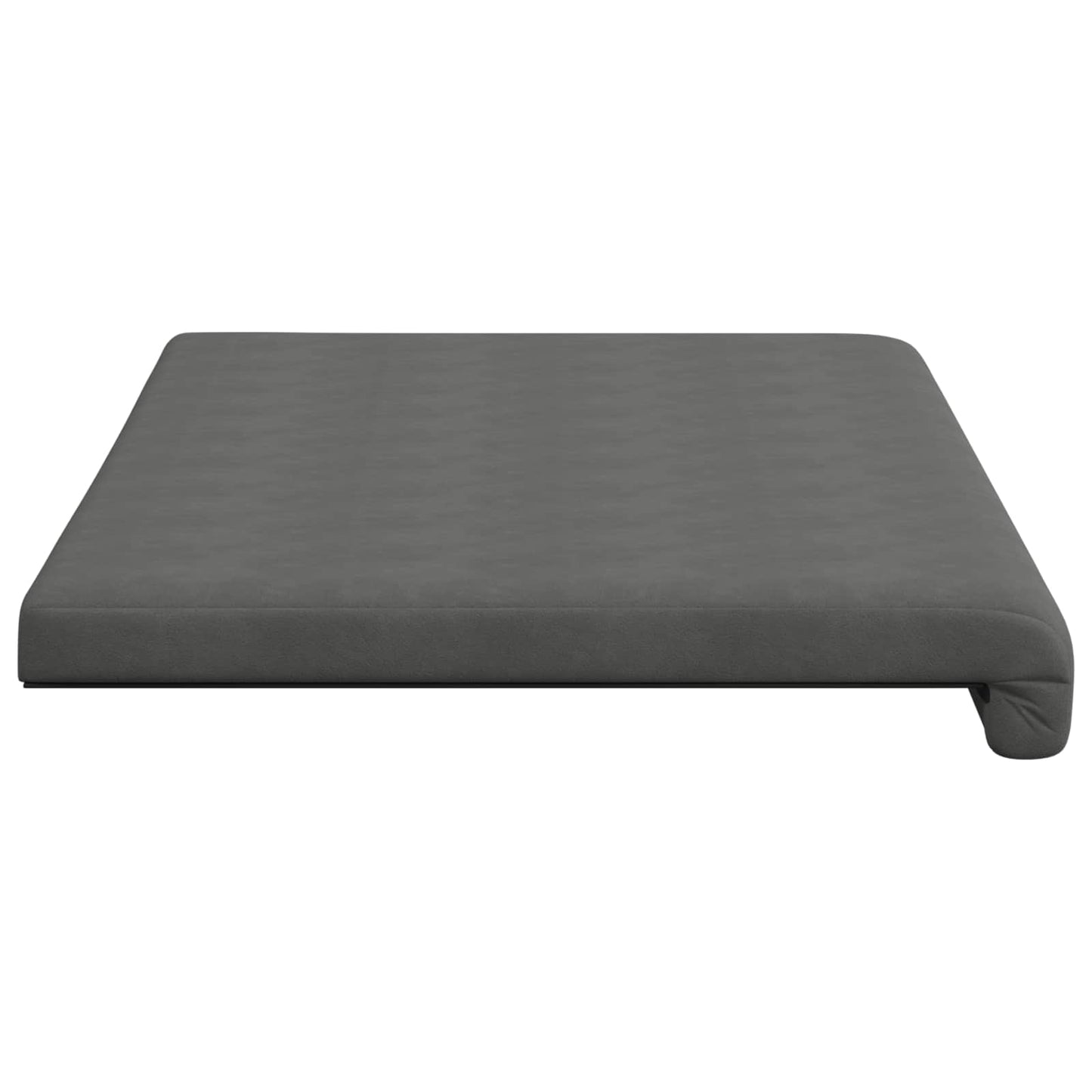 Bench Cushion Microfiber Dark Grey Depth 35 cm