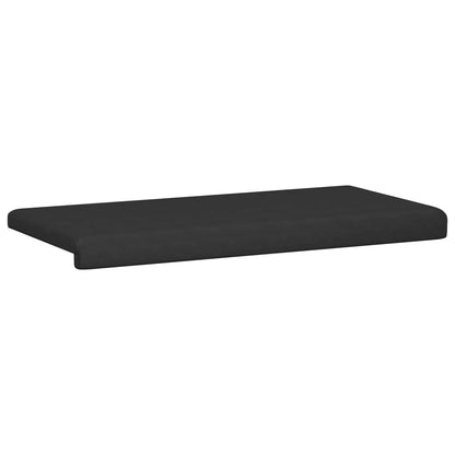 Bench Cushion Microfiber Black Depth 35 cm