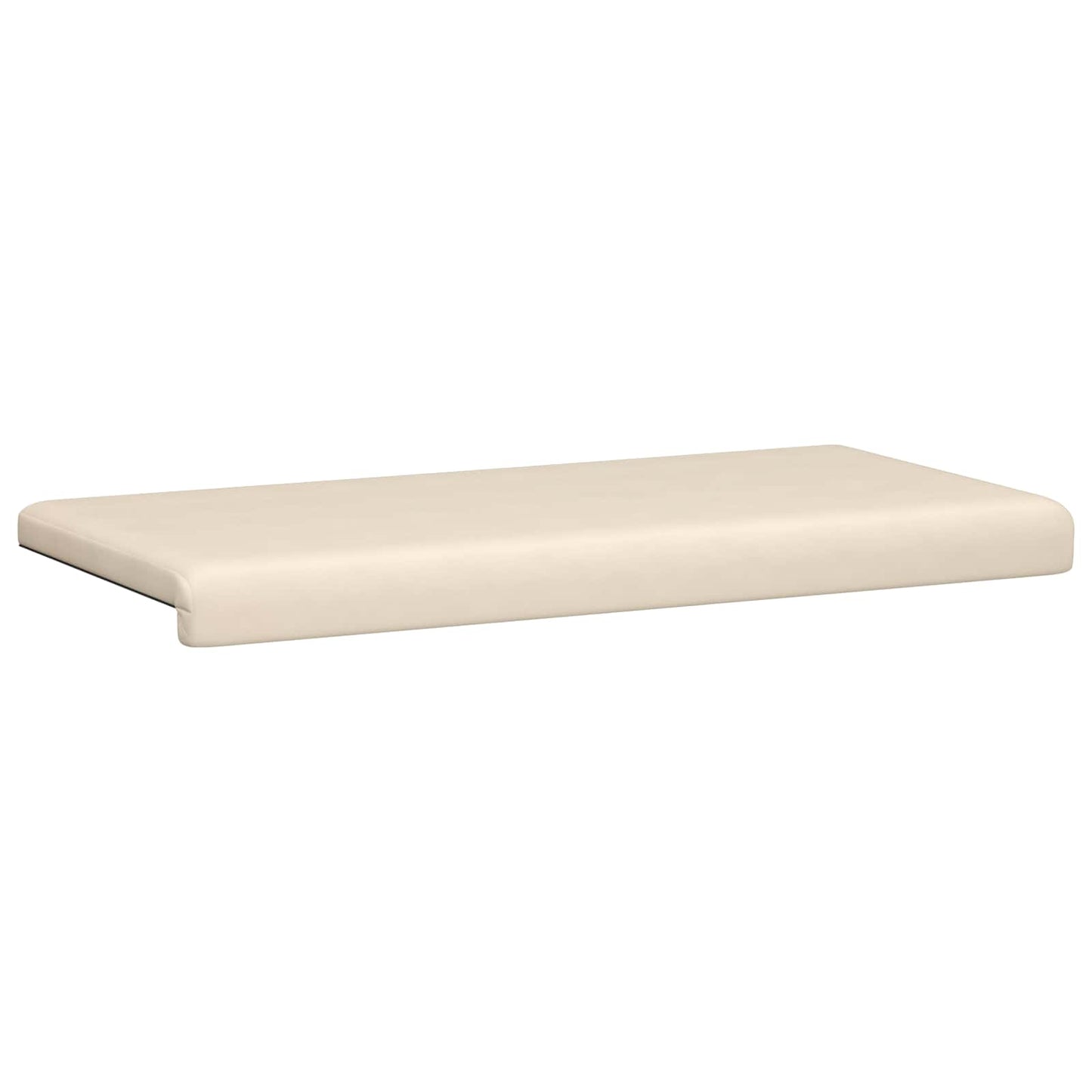 Bench Cushion Microfiber Beige Depth 35 cm