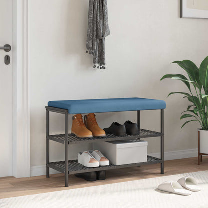 Bench Cushion Corduroy Blue Depth 35 cm