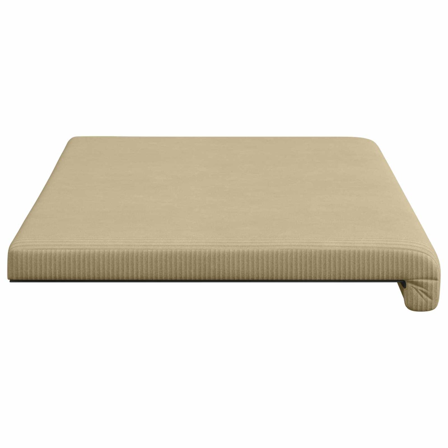 Bench Cushion Corduroy Grey Green Depth 35 cm