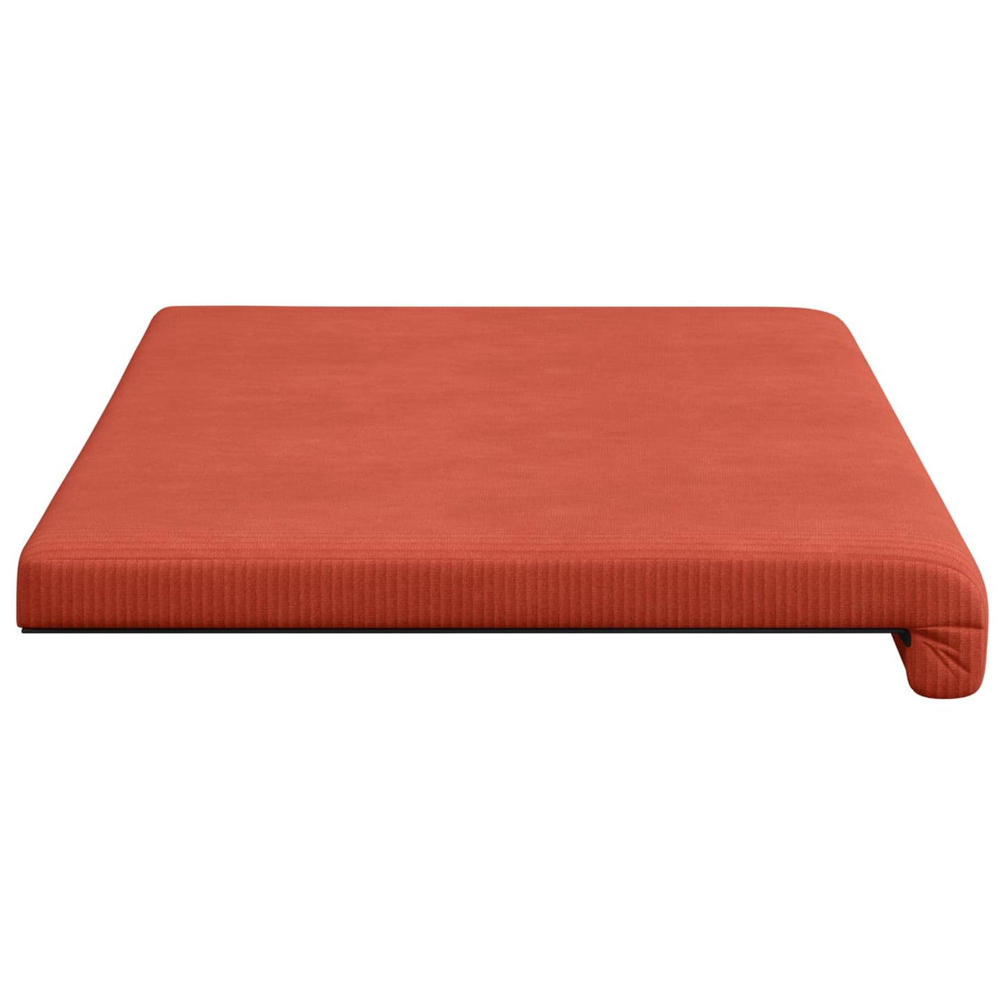 Bench Cushion Corduroy Red Orange Depth 35 cm
