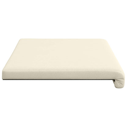 Bench Cushion Textured Velvet Cream Depth 35 cm