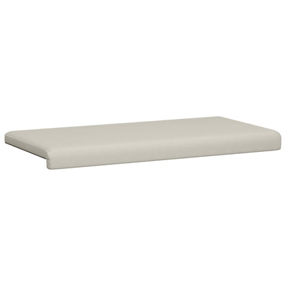 Bench Cushion Textured Velvet Oatmeal Depth 35 cm