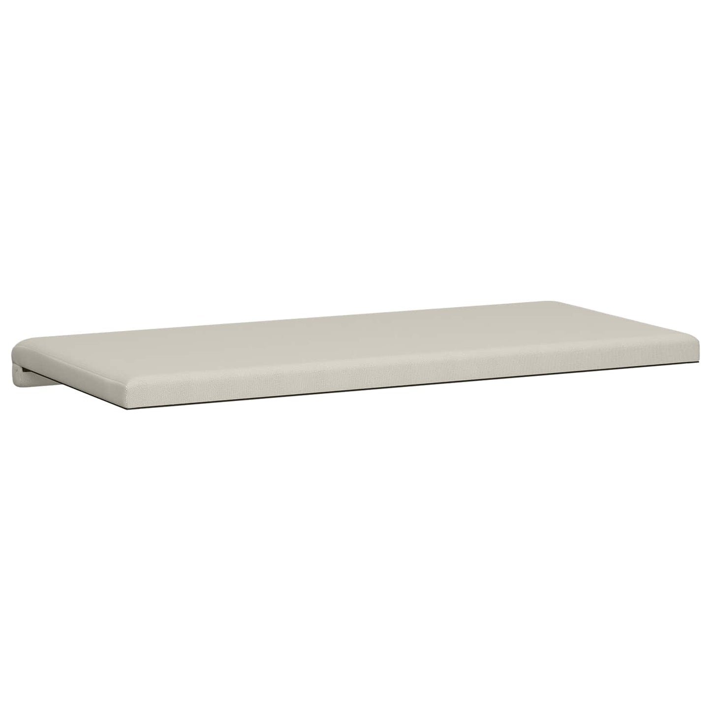 Bench Cushion Textured Velvet Oatmeal Depth 35 cm