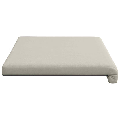 Bench Cushion Textured Velvet Oatmeal Depth 35 cm