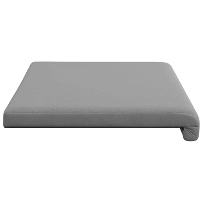 Bench Cushion Textured Velvet Dark Grey Depth 35 cm