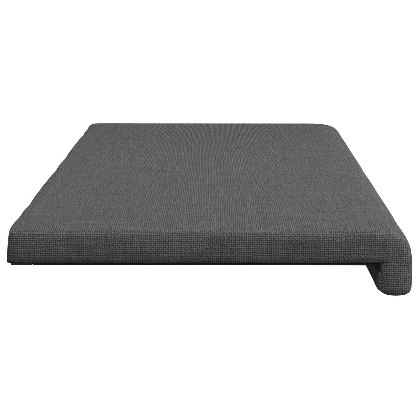 Bench Cushion Fabric Dark Grey Depth 35 cm