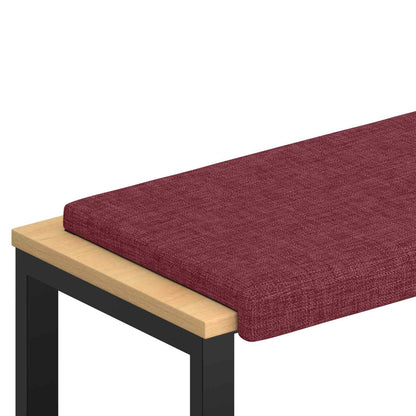 Bench Cushion Fabric Wine Red Depth 35 cm