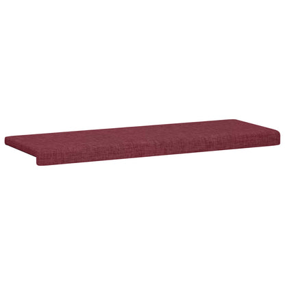 Bench Cushion Fabric Wine Red Depth 35 cm