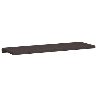 Bench Cushion Fabric Dark Brown Depth 35 cm