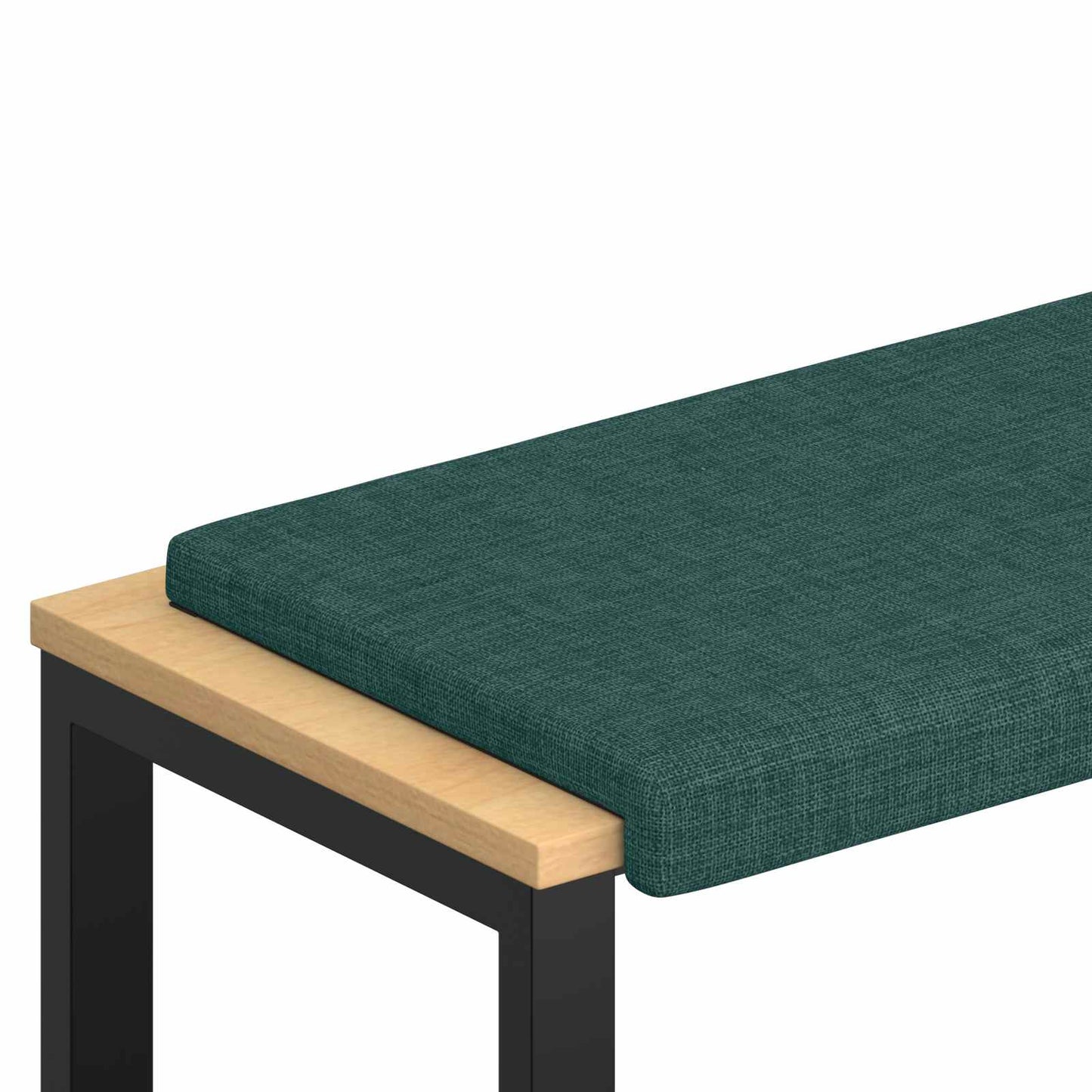 Bench Cushion Fabric Dark Green Depth 35 cm