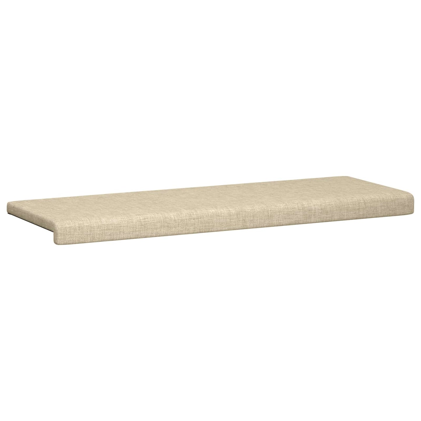 Bench Cushion Fabric Cream Depth 35 cm