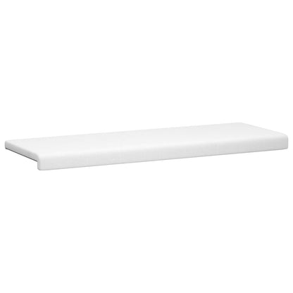 Bench Cushion Fabric White Depth 35 cm