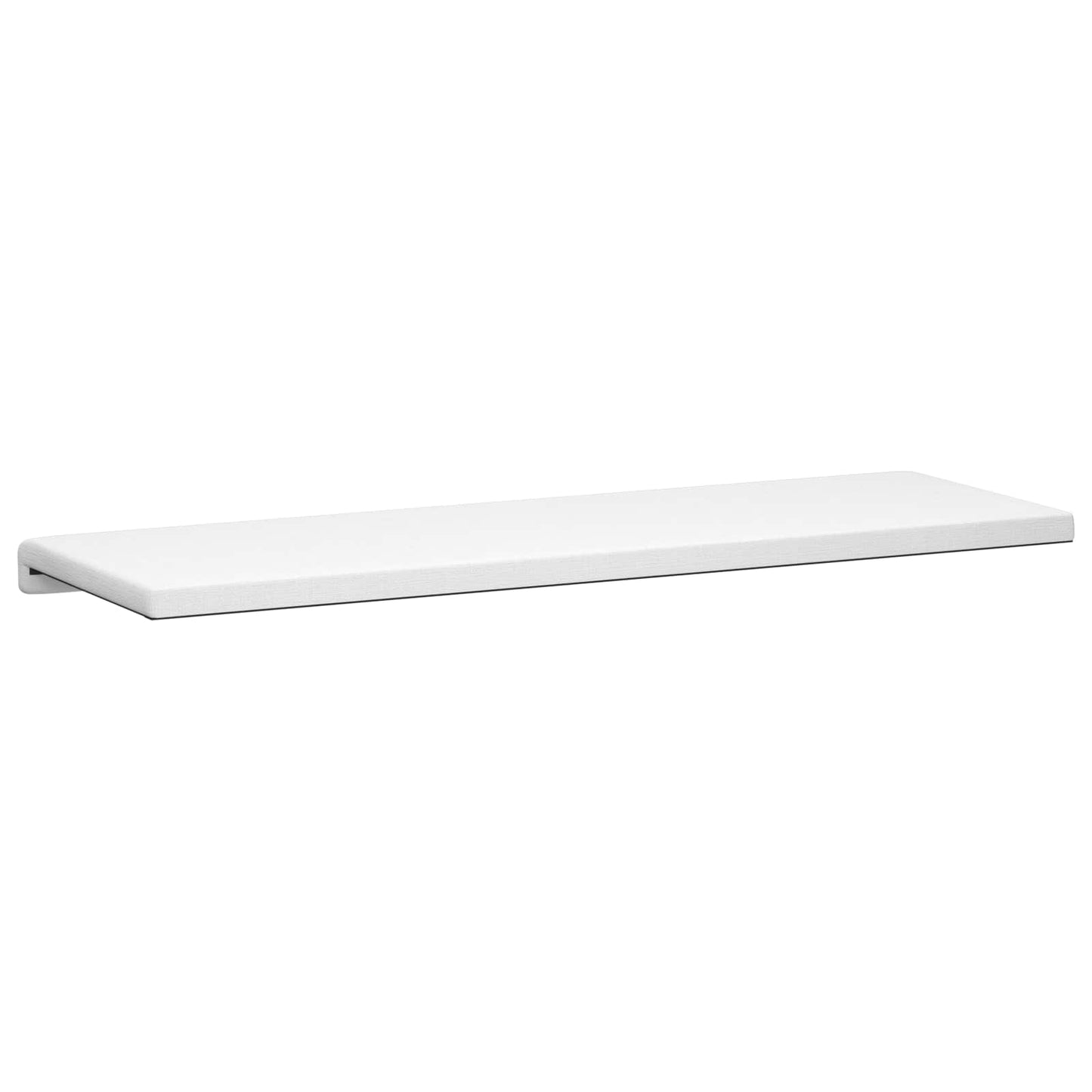 Bench Cushion Fabric White Depth 35 cm