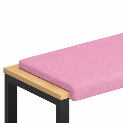 Bench Cushion Fabric Pink Depth 35 cm