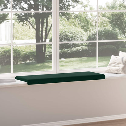Bench Cushion Velvet Dark Green Depth 35 cm