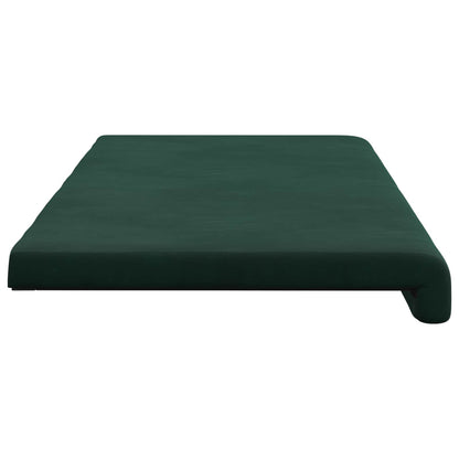 Bench Cushion Velvet Dark Green Depth 35 cm