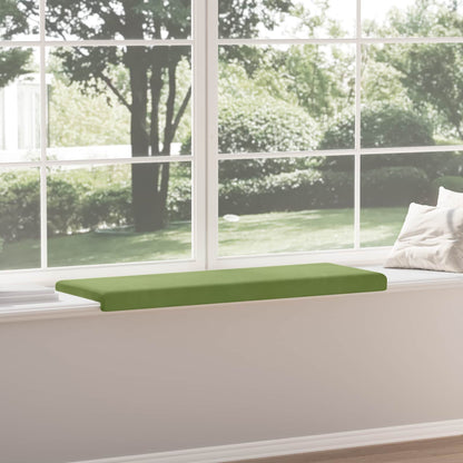 Bench Cushion Velvet Light Green Depth 35 cm