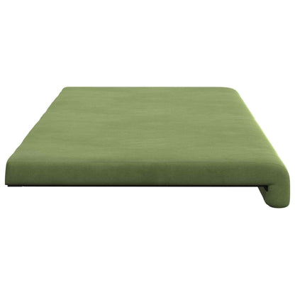 Bench Cushion Velvet Light Green Depth 35 cm