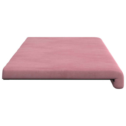 Bench Cushion Velvet Pink Depth 35 cm