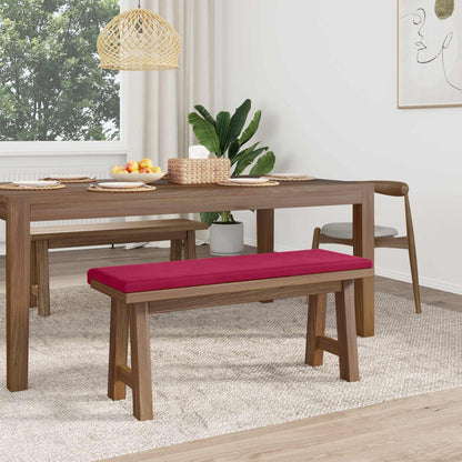 Bench Cushion Velvet Wine Red Depth 35 cm