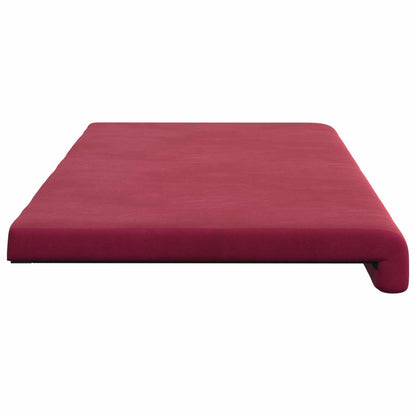 Bench Cushion Velvet Wine Red Depth 35 cm