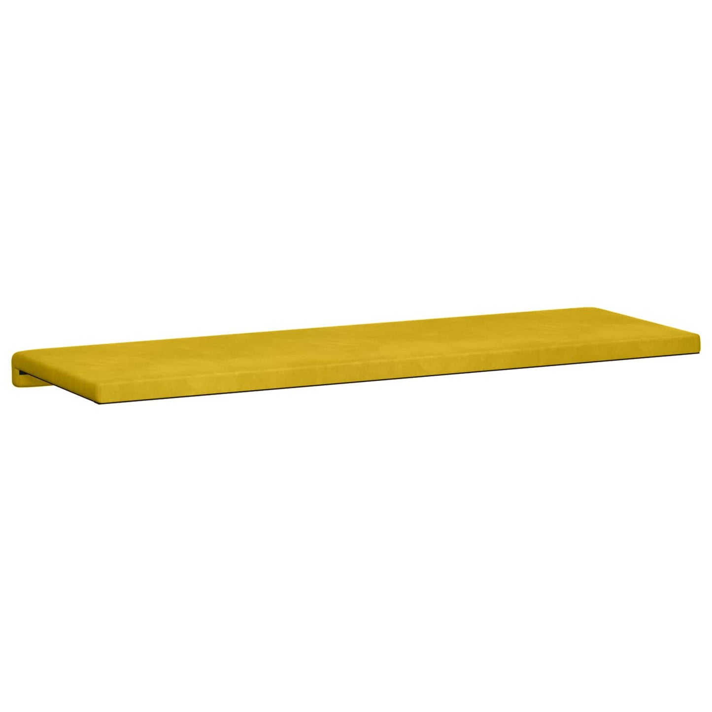 Bench Cushion Velvet Yellow Depth 35 cm