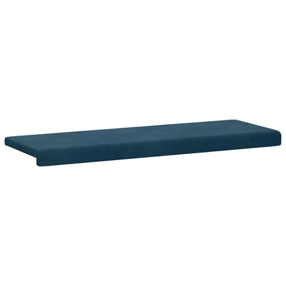 Bench Cushion Velvet Blue Depth 35 cm