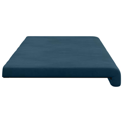 Bench Cushion Velvet Blue Depth 35 cm