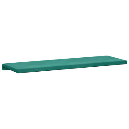 Bench Cushion Velvet Turquoise Depth 35 cm