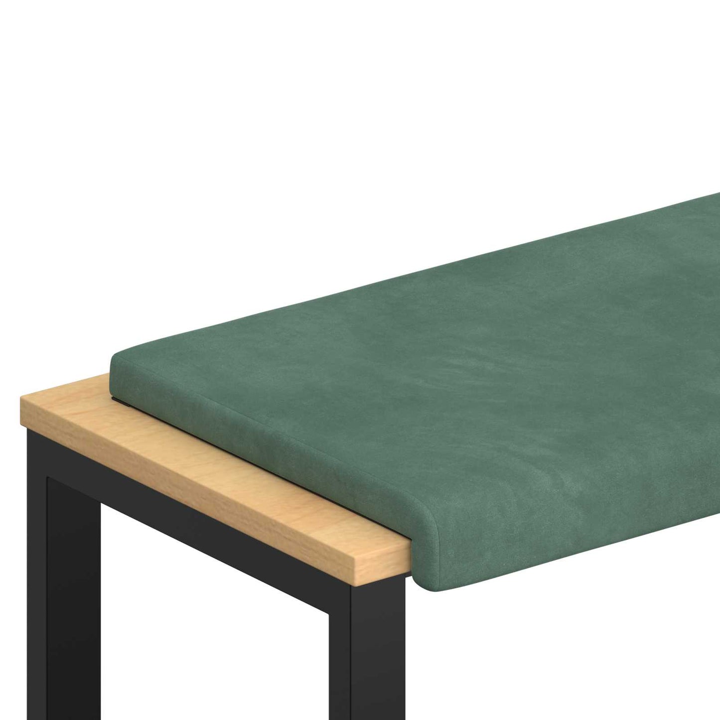 Bench Cushion Velvet Sea Green Depth 35 cm