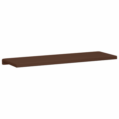 Bench Cushion Faux Leather Brown Depth 35 cm