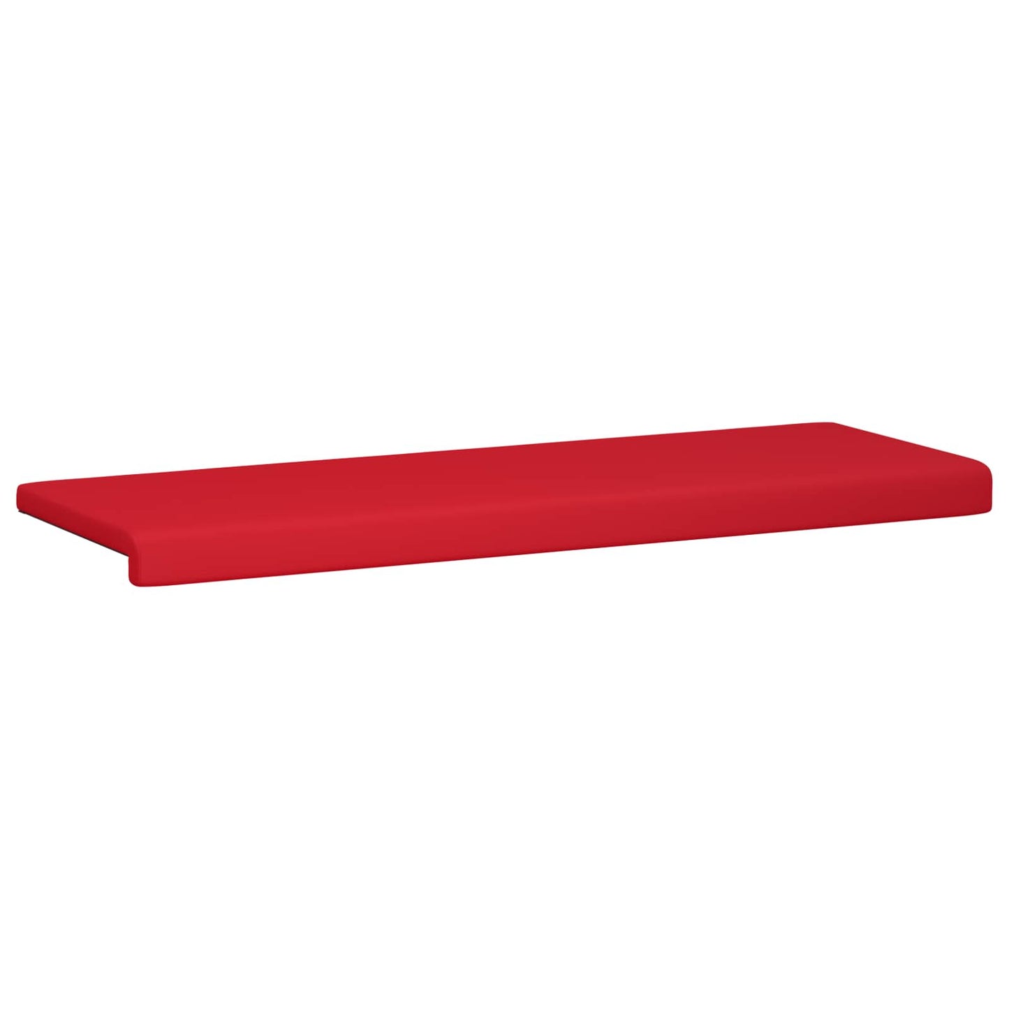 Bench Cushion Faux Leather Red Depth 35 cm