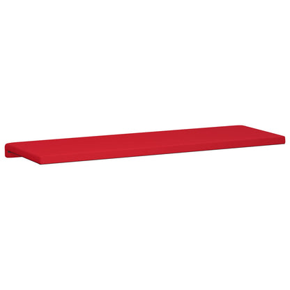 Bench Cushion Faux Leather Red Depth 35 cm
