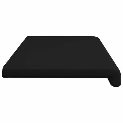 Bench Cushion Faux Leather Black Depth 35 cm