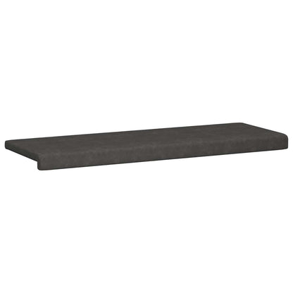 Bench Cushion Faux Leather Black Depth 35 cm