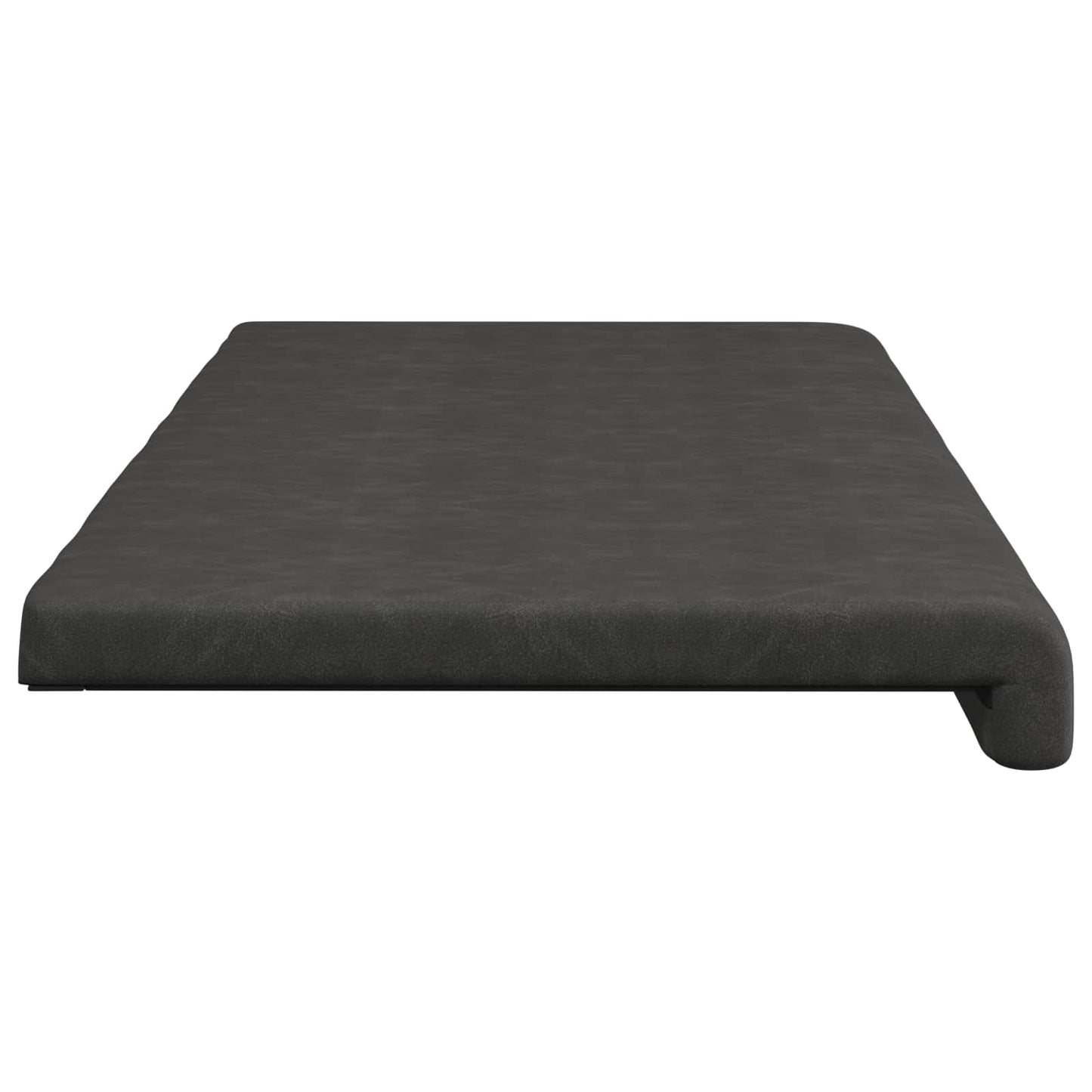 Bench Cushion Faux Leather Black Depth 35 cm