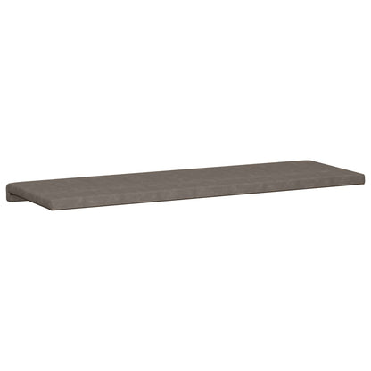 Bench Cushion Faux Leather Grey Depth 35 cm