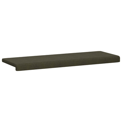 Bench Cushion Faux Suede Fabric Army Green Depth 35 cm